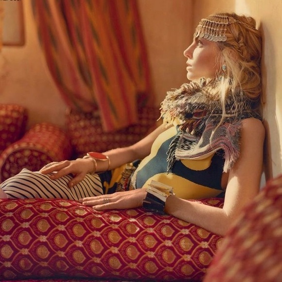 CÉLINE FRINGED FIL COUPÉ SCARF PHOEBE PHILO - Picture 7 of 10